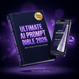 Ultimate AI Prompt Bible 2026 – 500+ ChatGPT Prompts for Freelancers, Students & Creators (PDF Download)